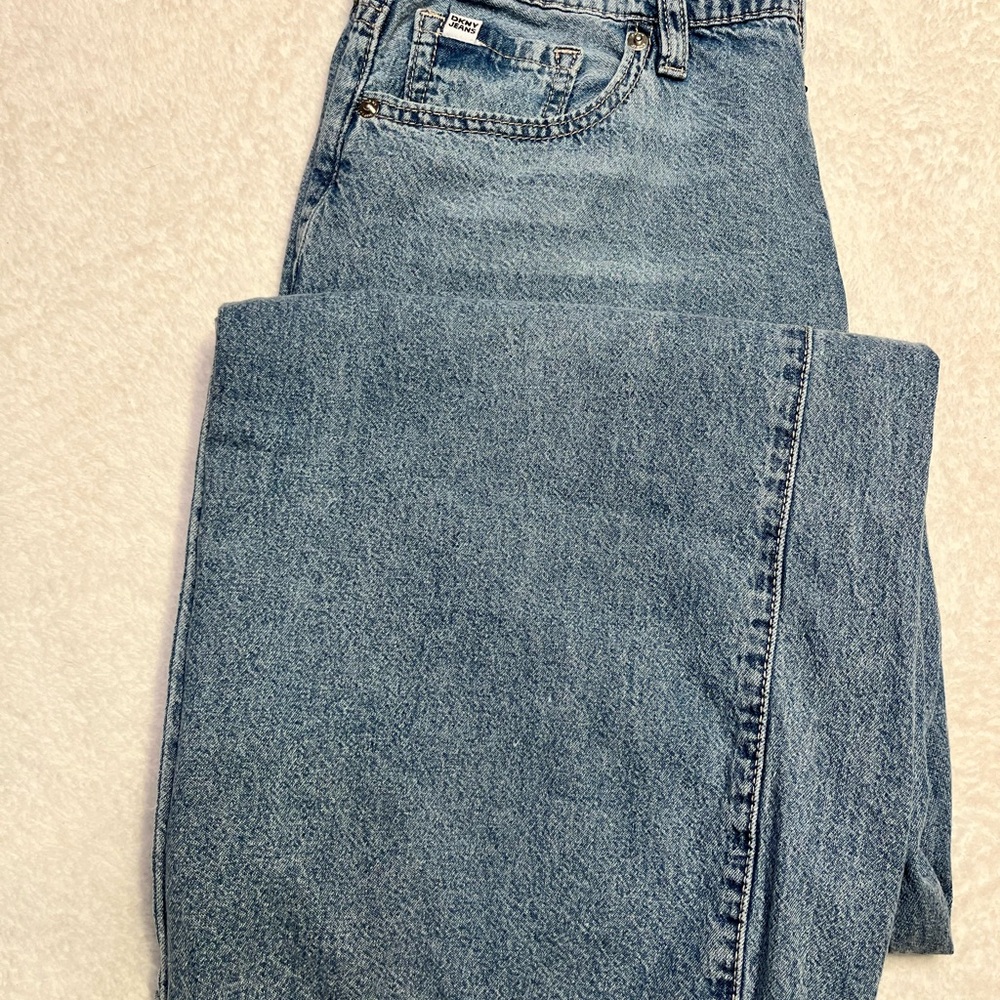 DKNY Jeans Wide Leg Light Wash Blue High Rise Women’s 26